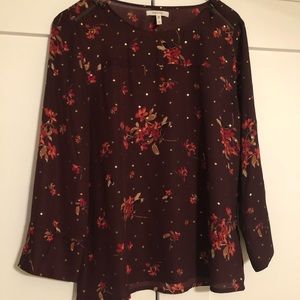 Maurices’s brand dress shirt, burgundy wine